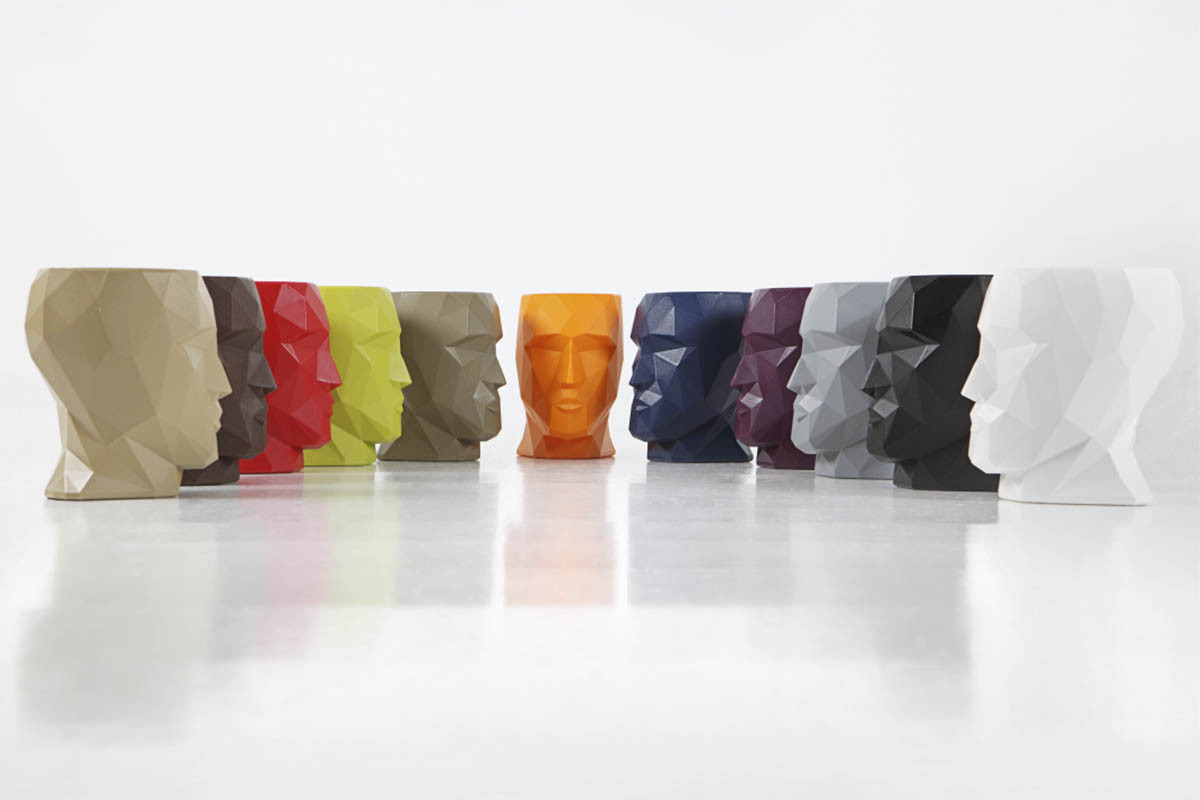 070313 Кашпо матовое Taupe 42см Vondom Adan - Вид №2