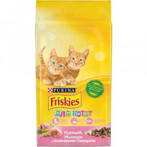 Т0035314 Корм для котят Курица, молоко, овощи сух. 2кг Friskies