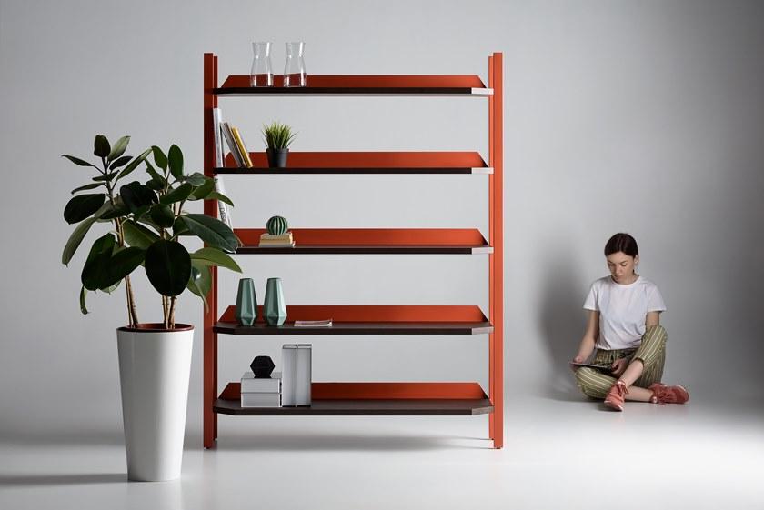 Zegen Самонесущий открытый книжный шкаф из стали и дерева Ufo Santreyd sun-id-1445886 - Вид №11