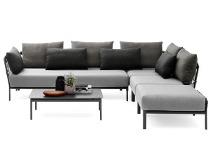 Угловой садовый диван