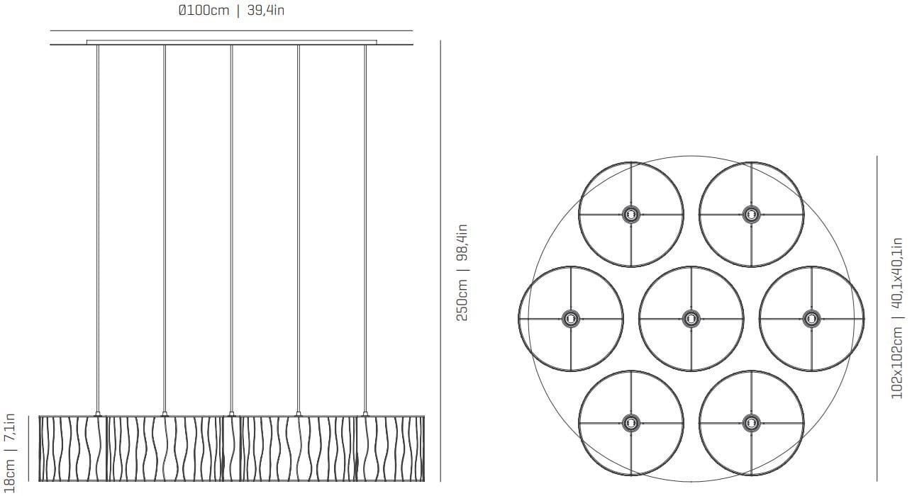 Стеклянный светодиодный подвесной светильник A-Emotional Light Curvas ARCH-00105796 - Вид №4