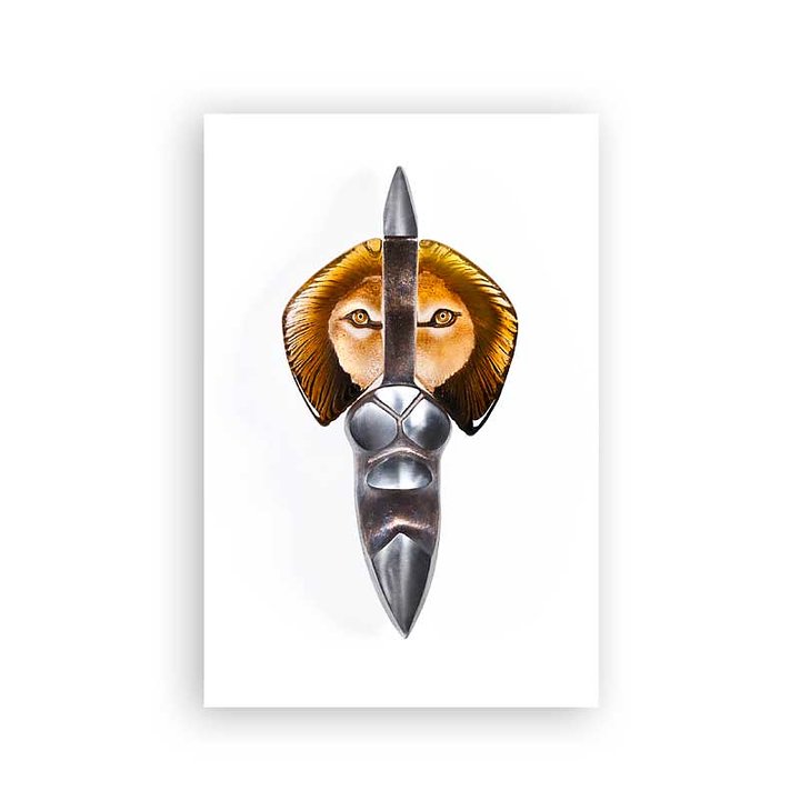 68152 Панно "Король III", коричневое/оранжевое/жёлтое, 315/465 мм Maleras 