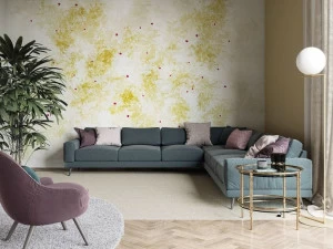 Tecnografica Панорамные уникальные полосатые обои из ткани в современном стиле Collezioni d'arte