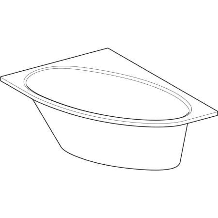 657340000 Асимметричная ванна Geberit Renova Geberit  - Вид №1