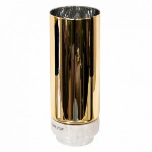 Ваза стеклянная золотая 10x22 см GARDA DECOR ДИЗАЙНЕРСКИЕ 266912 Золото