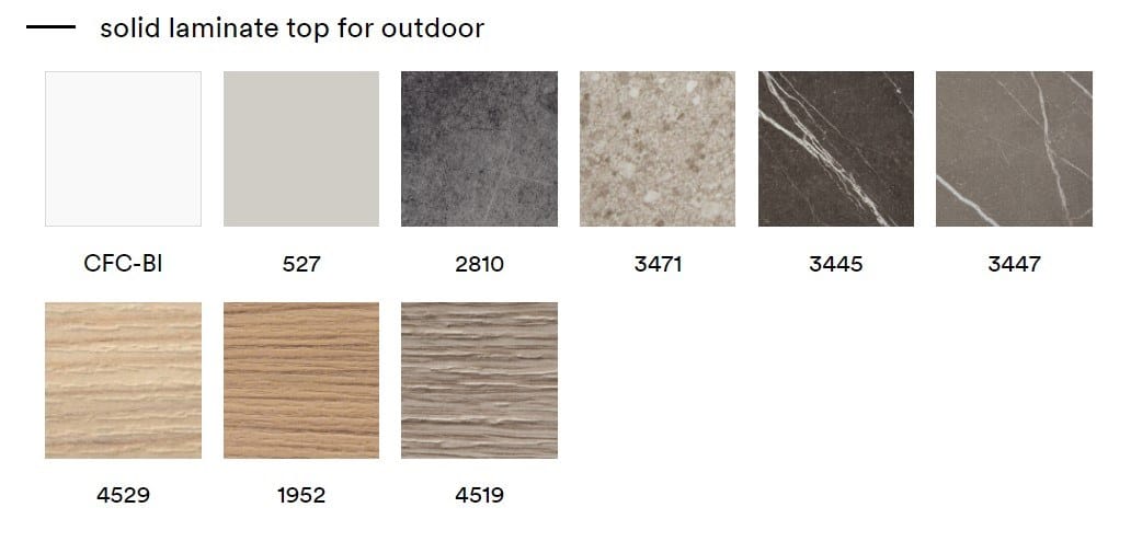 Круглый садовый стол из керамогранита Pedrali Babila Outdoor ARCH-00089536 - Вид №4