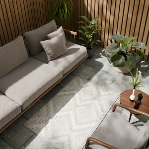 Циновка Дели 80x120 см полипропилен 81414_50512 цвет бежевый