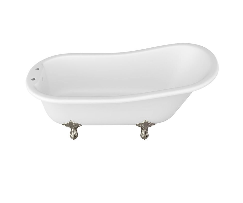 Ванна ARC39 из натурального камня с ножками НИКЕЛЬ Arcade Burlington ARC39, ARCE11 NKL - Вид №1