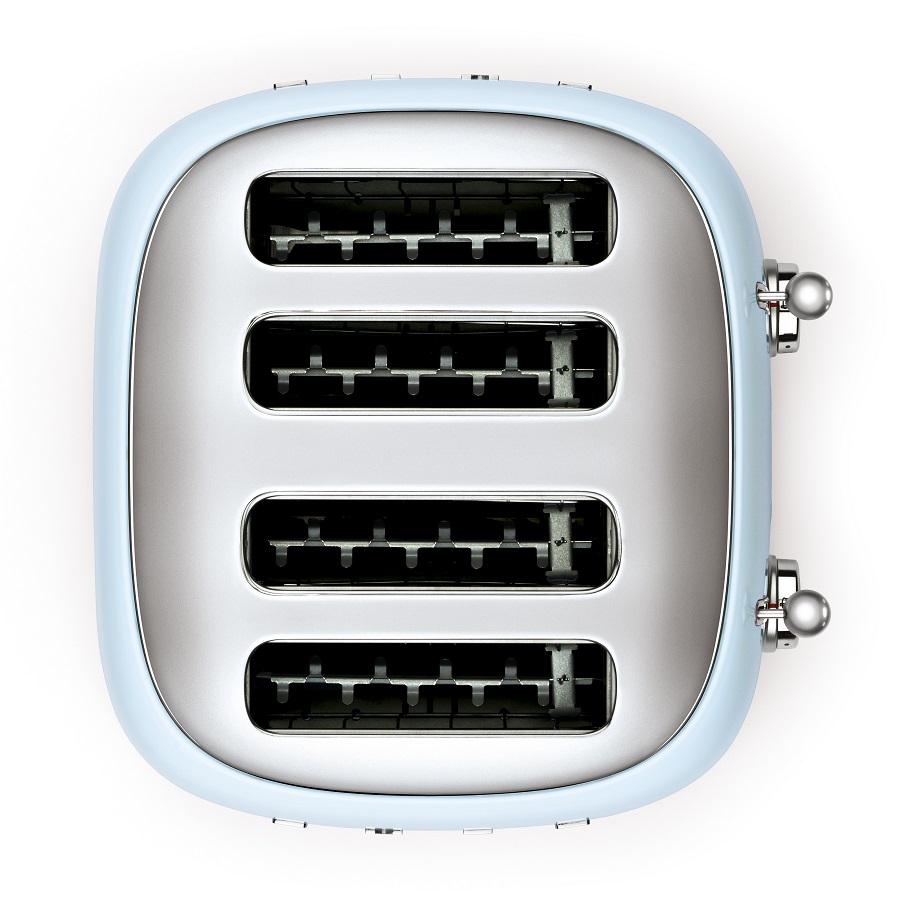 Тостер Smeg на 4 ломтика, голубой TSF03PBEU - Вид №4