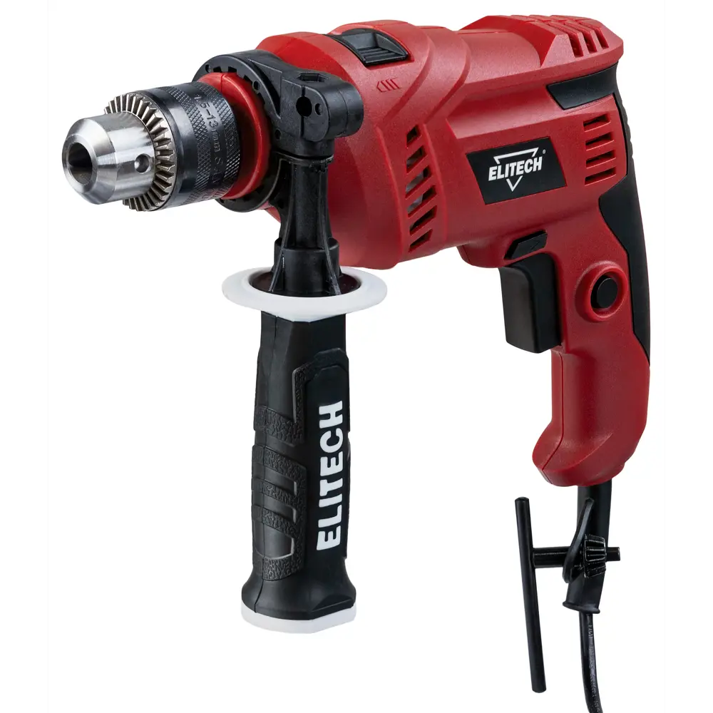 Сетевая ударная дрель Elitech ДУ 06-13РЭ для профессиональных работ 89361449 STLM-1375290 - Вид №1