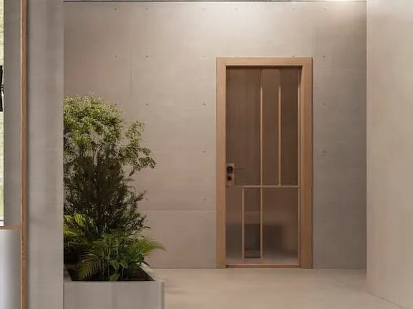 Стеклянная распашная дверь GAROFOLI нас ARCH-00116664