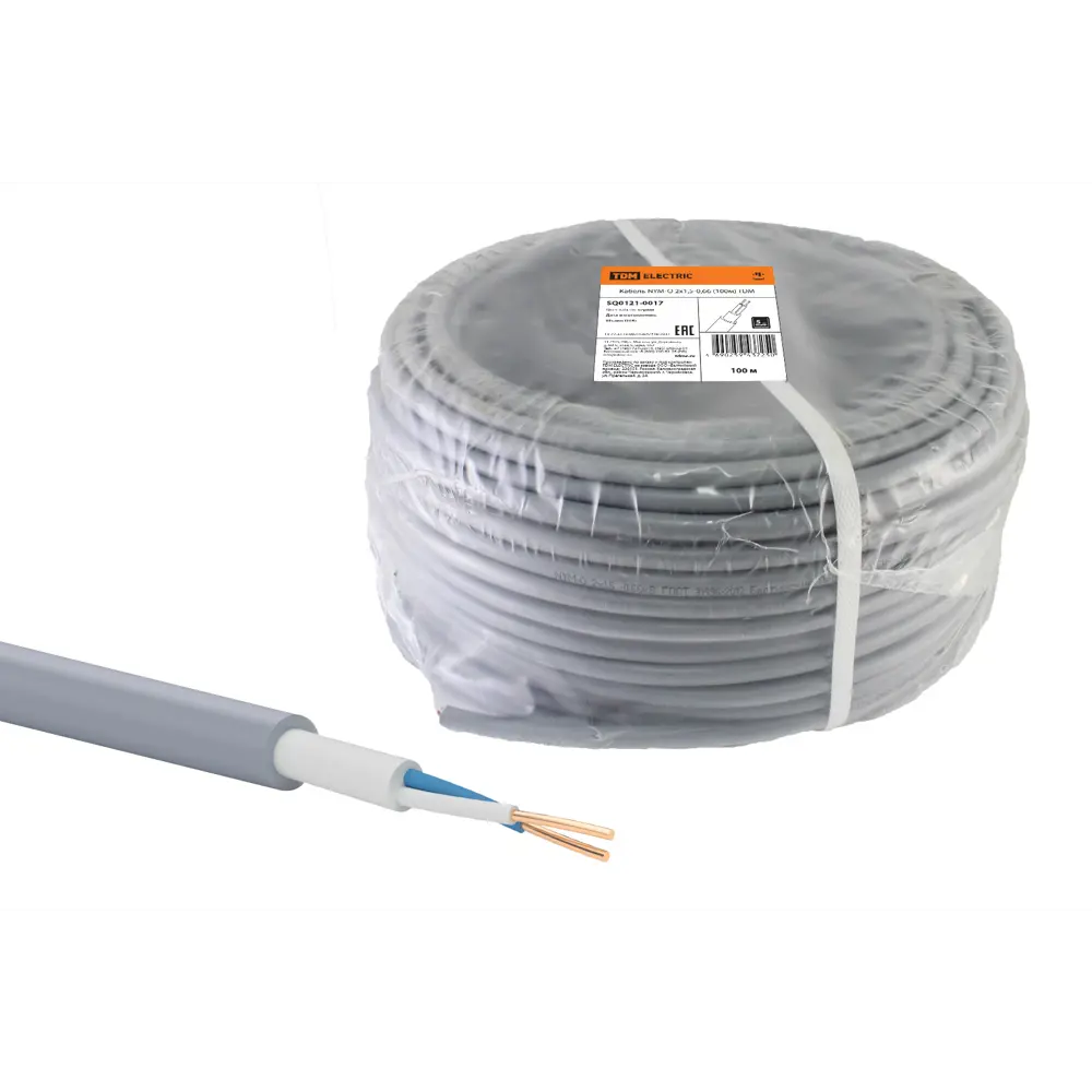 Кабель Tdm Electric NYM 2x1.5 100 м ГОСТ цвет серый 84574119 STLM-2075007  - Вид №2