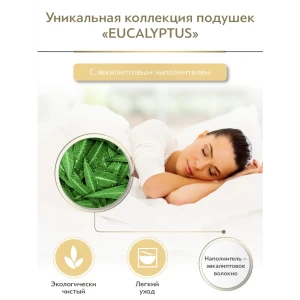 90351174 Подушка Classic by t Eucalyptus 20.05.21.0177, 50x70 см, растительное волокно STLM-1348101