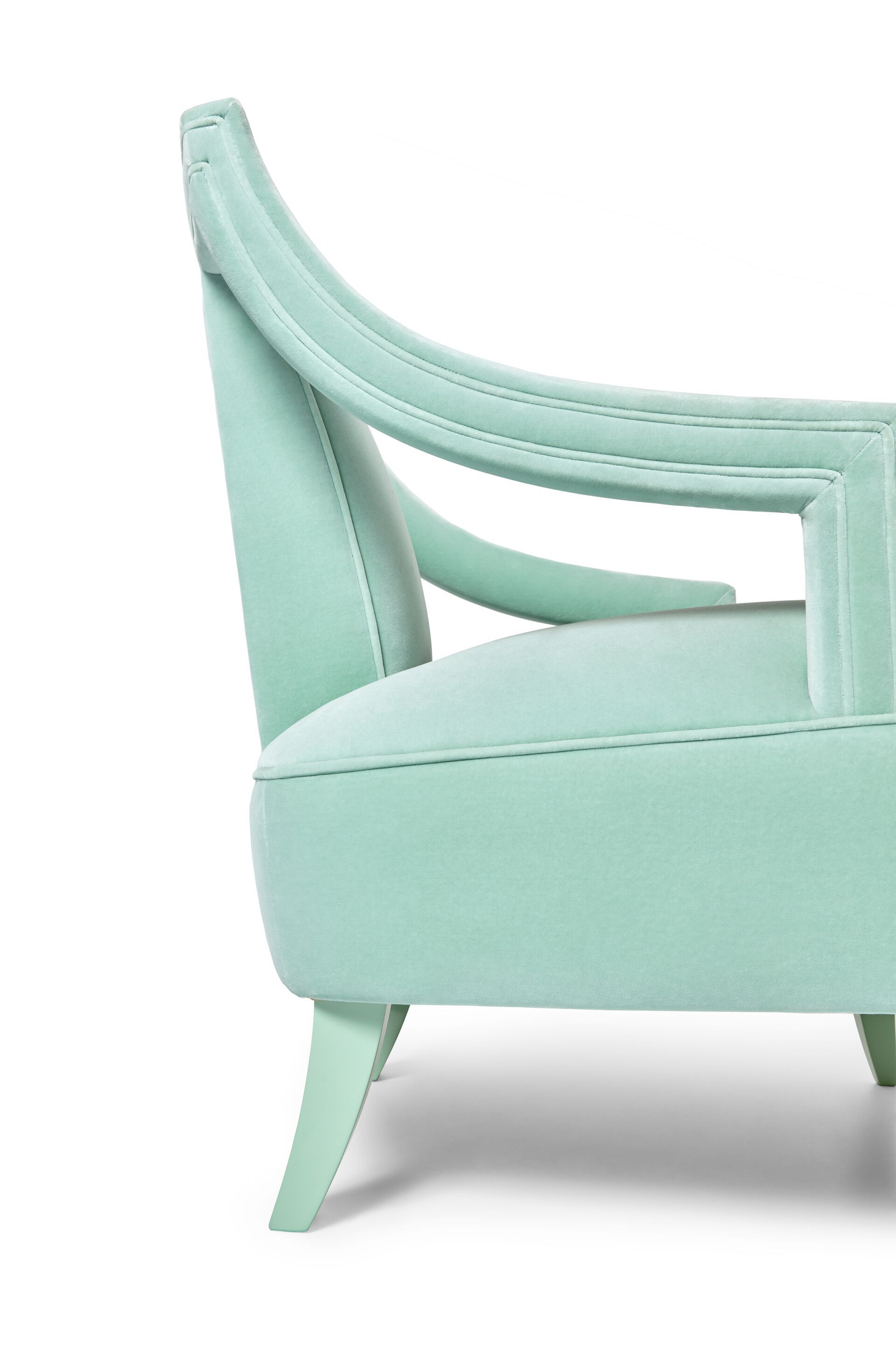 Бархатное кресло с подлокотниками Munna Corset ARCH-00066847 - Вид №10