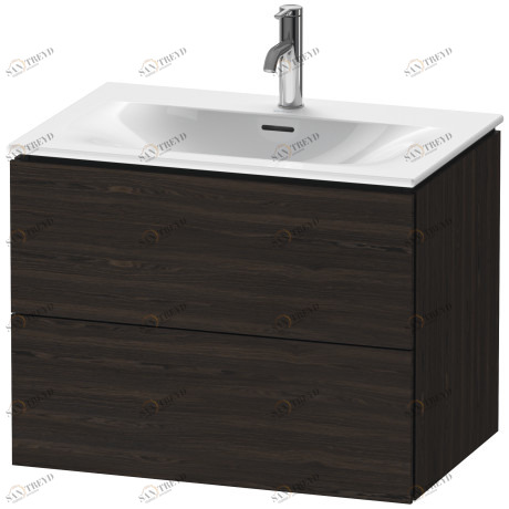 LC630606969 L-Cube Тумбочка подвесная Орех брашированный (натуральный шпон) Duravit