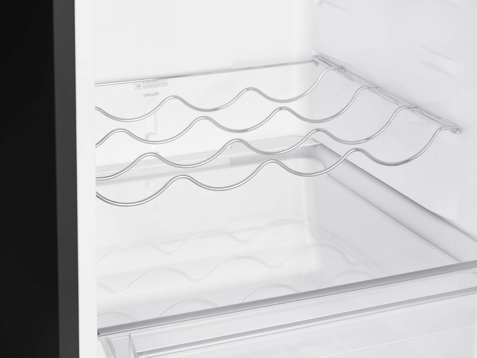 9158066 Холодильник с морозильником   Korting KNFC 62980 GN черный STDN-0126040 - Вид №7