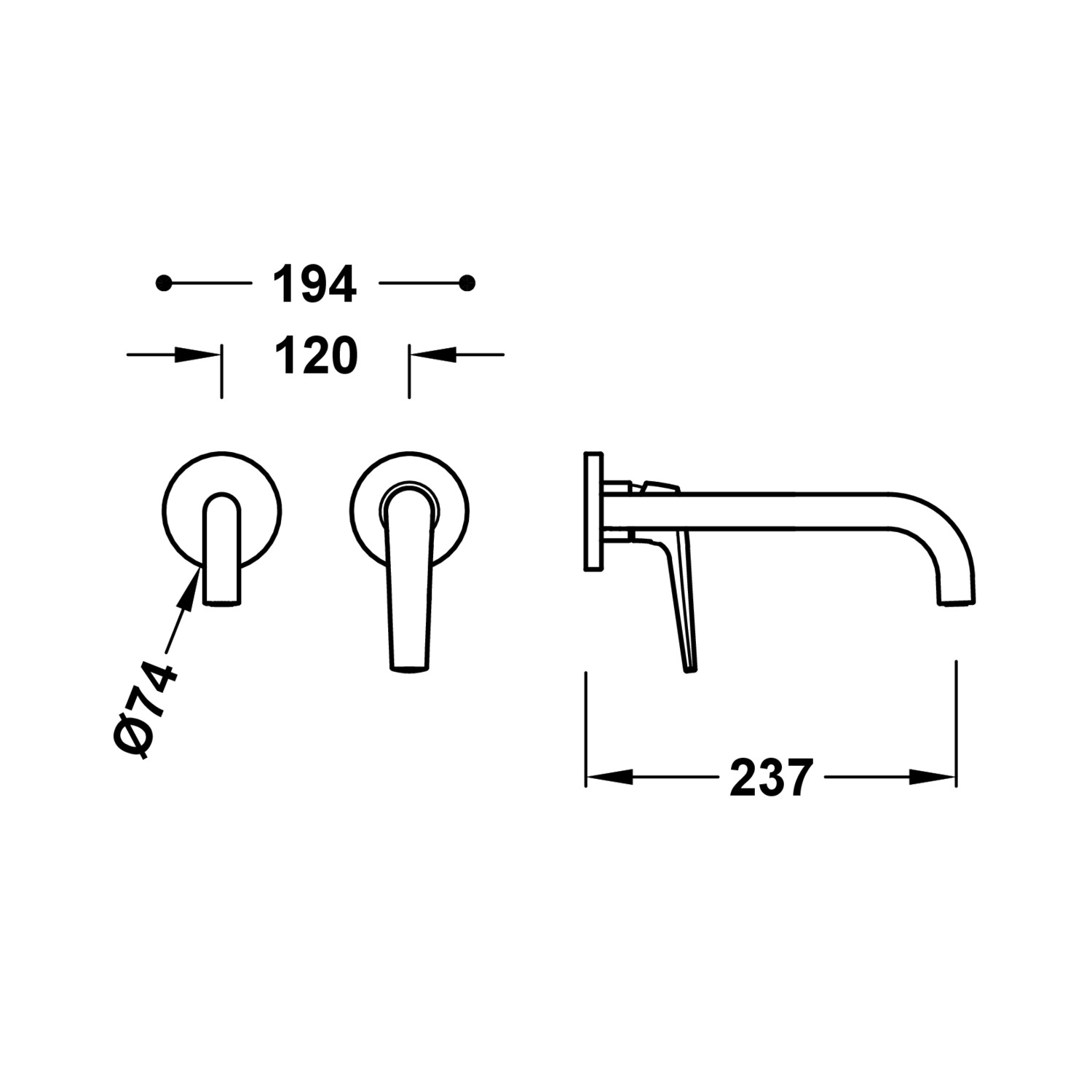 Видимая часть FUJI для корпуса встраиваемой раковины-28130022 TRES - Вид №1