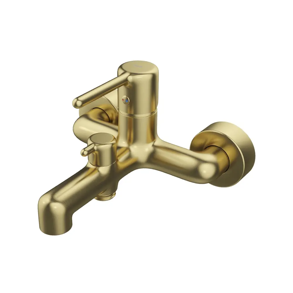 Смеситель для ванны Iddis Aiger AIGMG00i02WA однорычажный цвет золото STLM-2047987