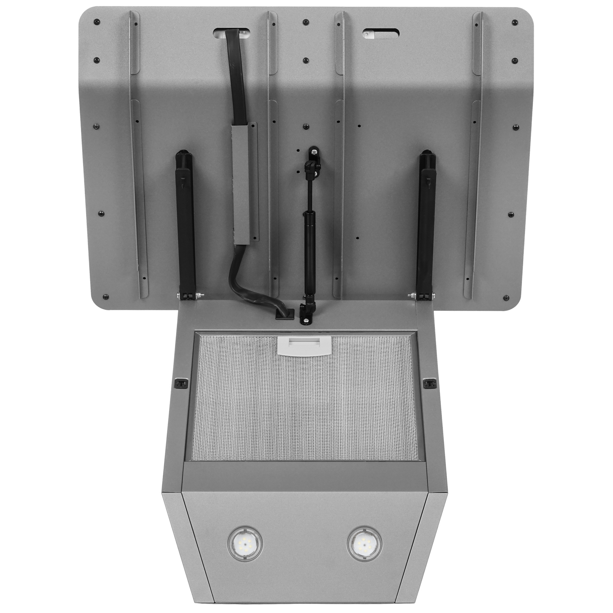 9054734 Вытяжка наклонная KRONA SATURN 600 DN 4S белый/белый, серебристый STDN-0039405 - Вид №7