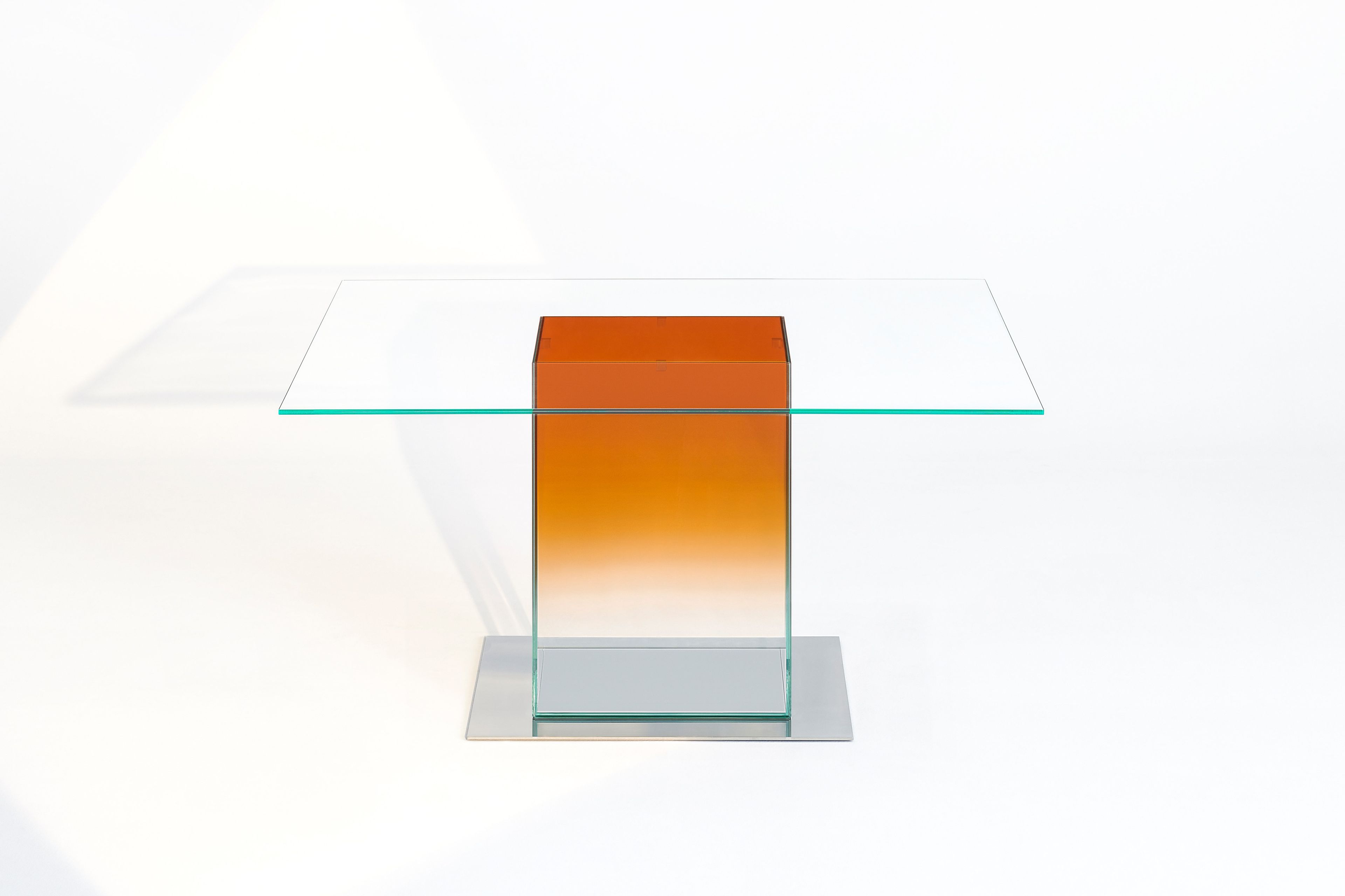 Квадратный стол из нержавеющей стали и хрусталя Glas Italia Дональд ARCH-00097564 - Вид №3