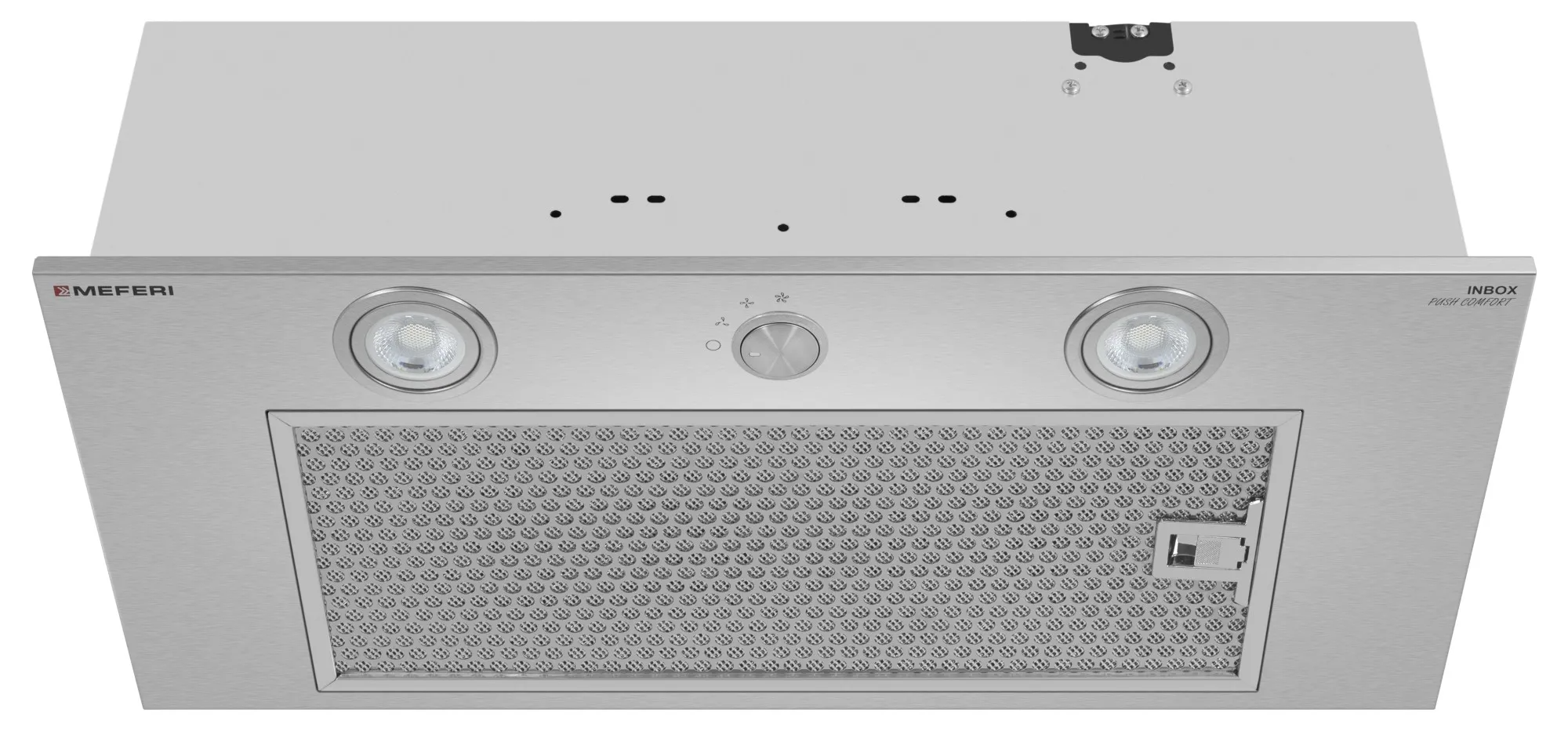 9270652 Вытяжка полновстраиваемая Meferi INBOX60IX PUSH COMFORT серебристый STDN-0072263 - Вид №1