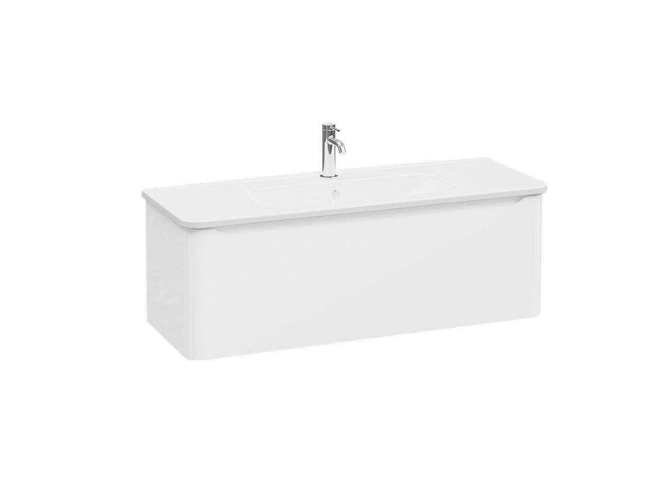 Подвесной шкаф для умывальника со встроенной раковиной VitrA Bathrooms Integra Round ARCH-00114704