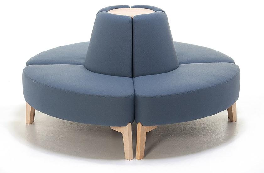 Very Wood Изогнутый диван из ткани Isola sun-id-1347117 - Вид №2