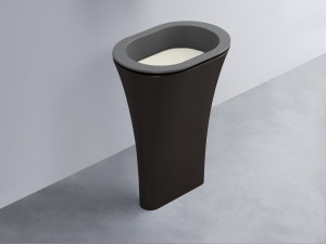 AMLA65-CM+AMPILO-TL+AMCOLO-LV Раковина Amedeo Ovale отдельностоящая cielo Enjoy + Amedeo
