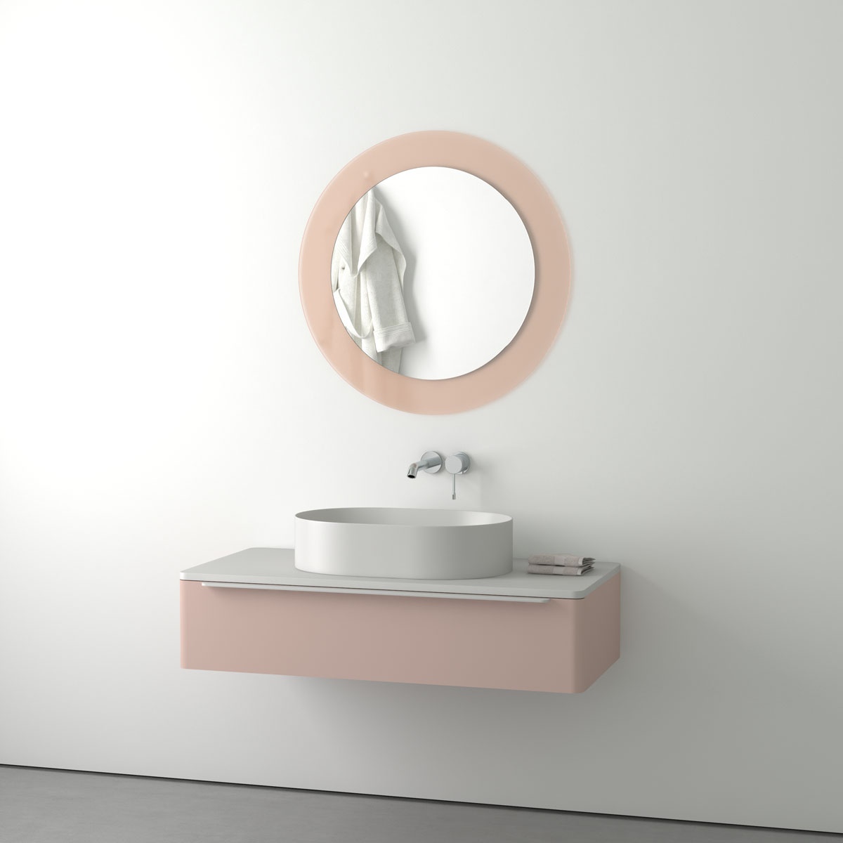 BY 0305 Зеркало на стеклянном основании EVOFORM Double - Вид №2