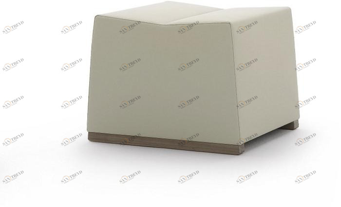 Billiani Пуф из мягкой кожи Inka wood sun-id-1372979