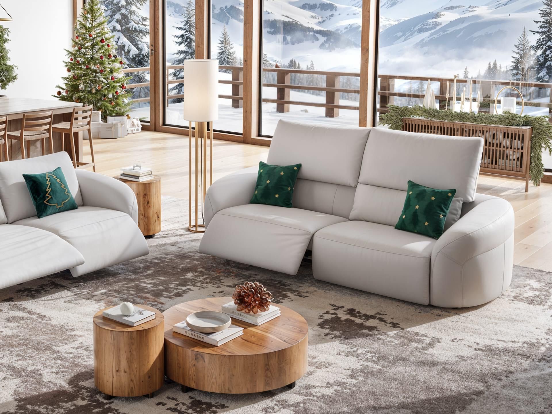 3-местный кожаный диван Sofanella Санкт-Мориц ARCH-00064979 - Вид №7