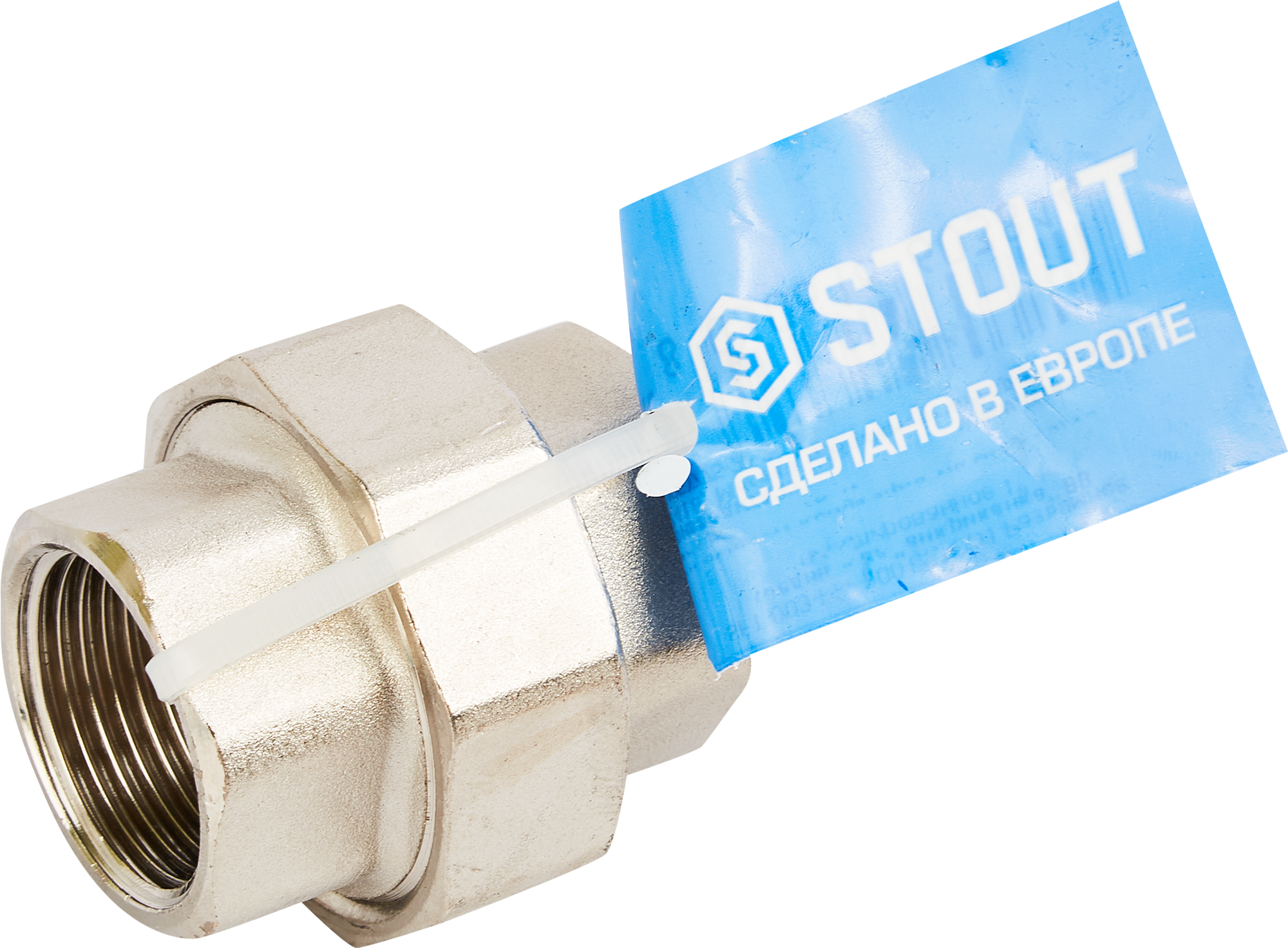 Соединительная муфта STOUT 1" латунь для водопроводных систем 82237308 STLM-0022527 - Вид №2