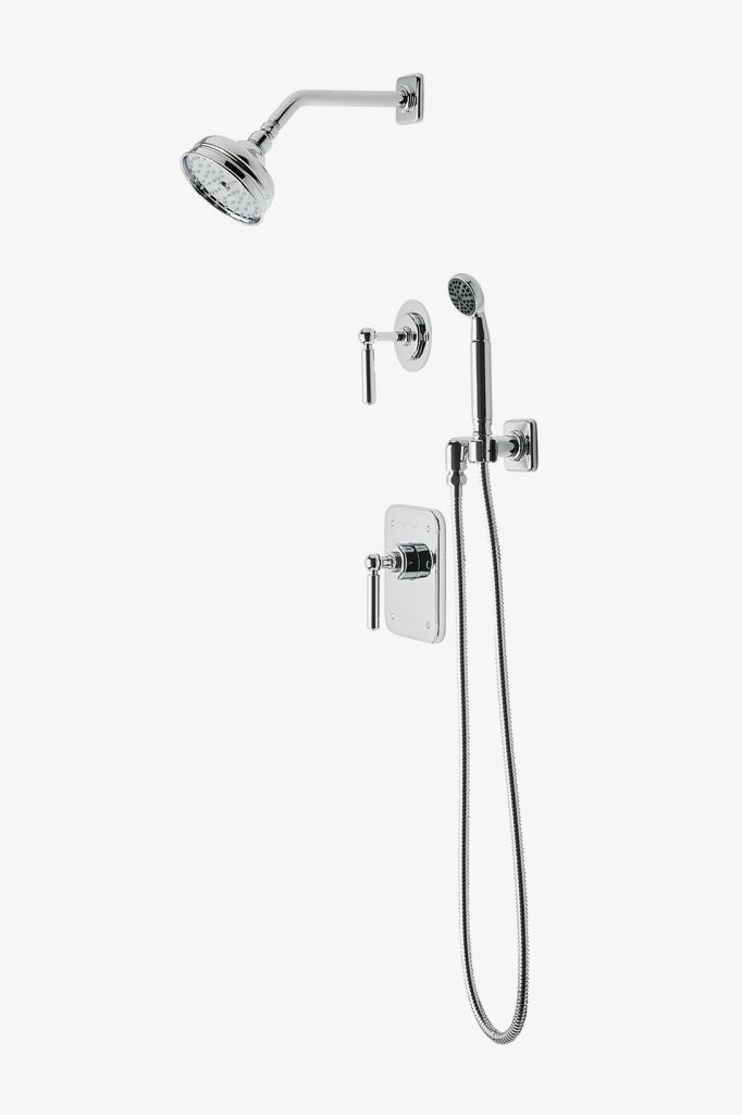 LDSP11 Комплект для душа Ludlow с балансировкой давления с 5-дюймовой розеткой для душа, ручным душем и переключающей ручкой Waterworks 