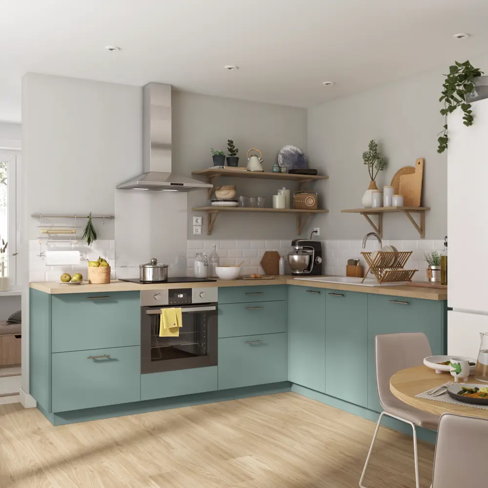 Фальшпанель для кухонного шкафа София 10x77 см KONSENSA ДСП цвет зеленый София Тайга STLM-2007415 - Вид №13