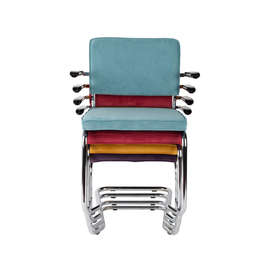 Кресло Ridge Kink Rib светло-серое Zuiver 1200063 - Вид №8