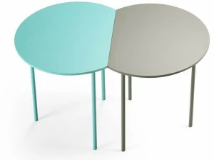 Kendo Mobiliario Круглый лакированный журнальный столик из мдф Cort