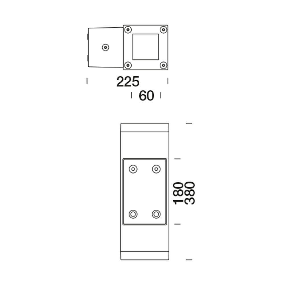8437317 Подсветка стены Platek TETRA 140 Applique  TETRA 140 Wall lamp - 18 LED 3000K Elliptical  - Вид №6