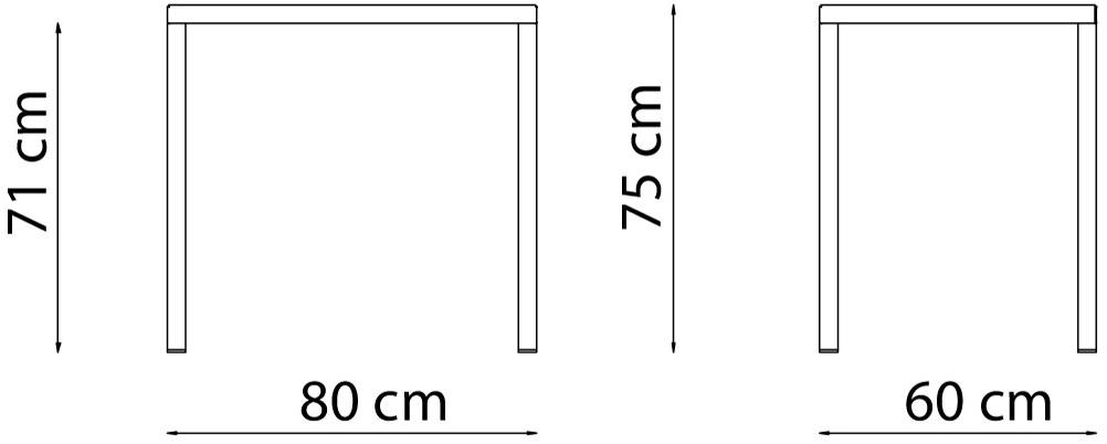 Прямоугольный металлический садовый стол штабелируемый Quatris Santreyd sun-id-1432098 - Вид №10