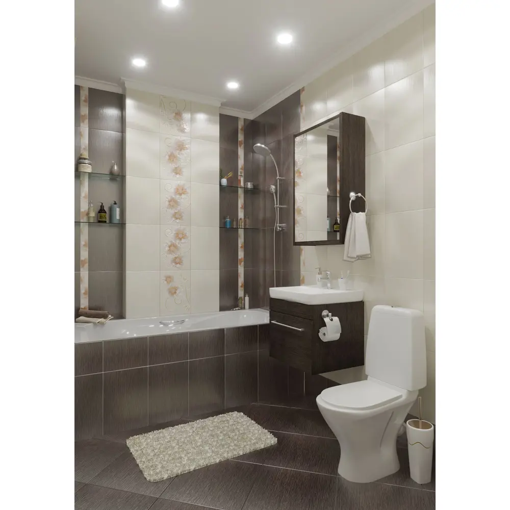 Тумба под раковину подвесная Aquaton Поль 50 см цвет венге АКВАТОН STLM-2068568 - Вид №5