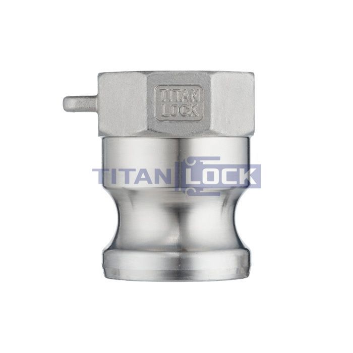 Камлок нержавеющий тип A ниппель, внутр. резьба BSP 2", AISI304, TL200ASS TITAN LOCK 