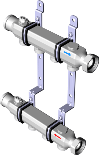 586 225 Модель 1078 Трубопроводные системы  Pexfit Pro  Коллекторы для отопления Santreyd  - Вид №2