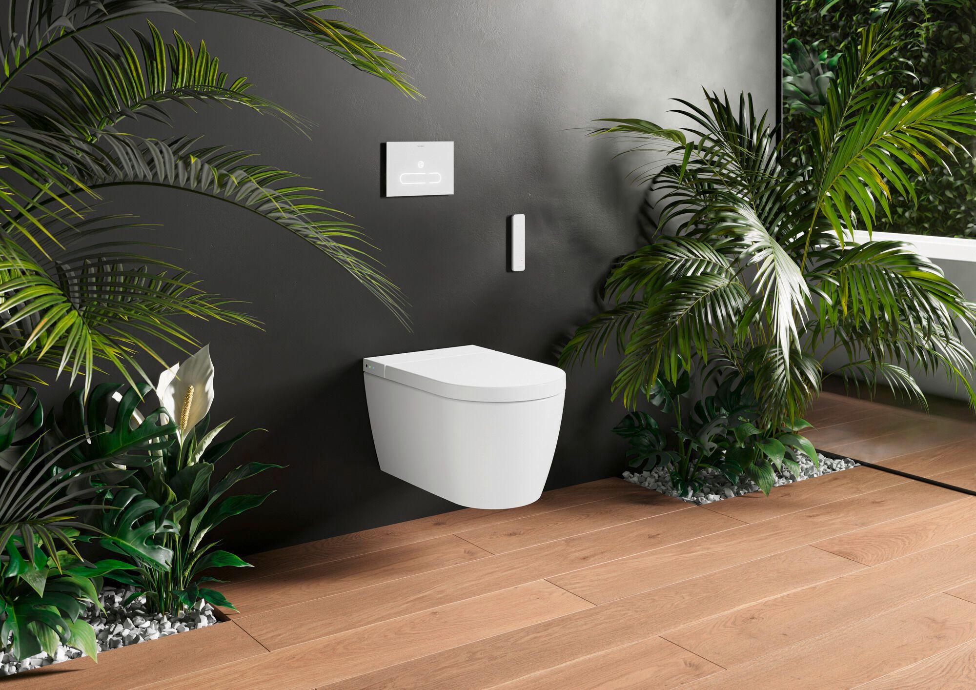 Керамический подвесной туалет с ручным душем Duravit SensoWash ARCH-00148899 - Вид №1