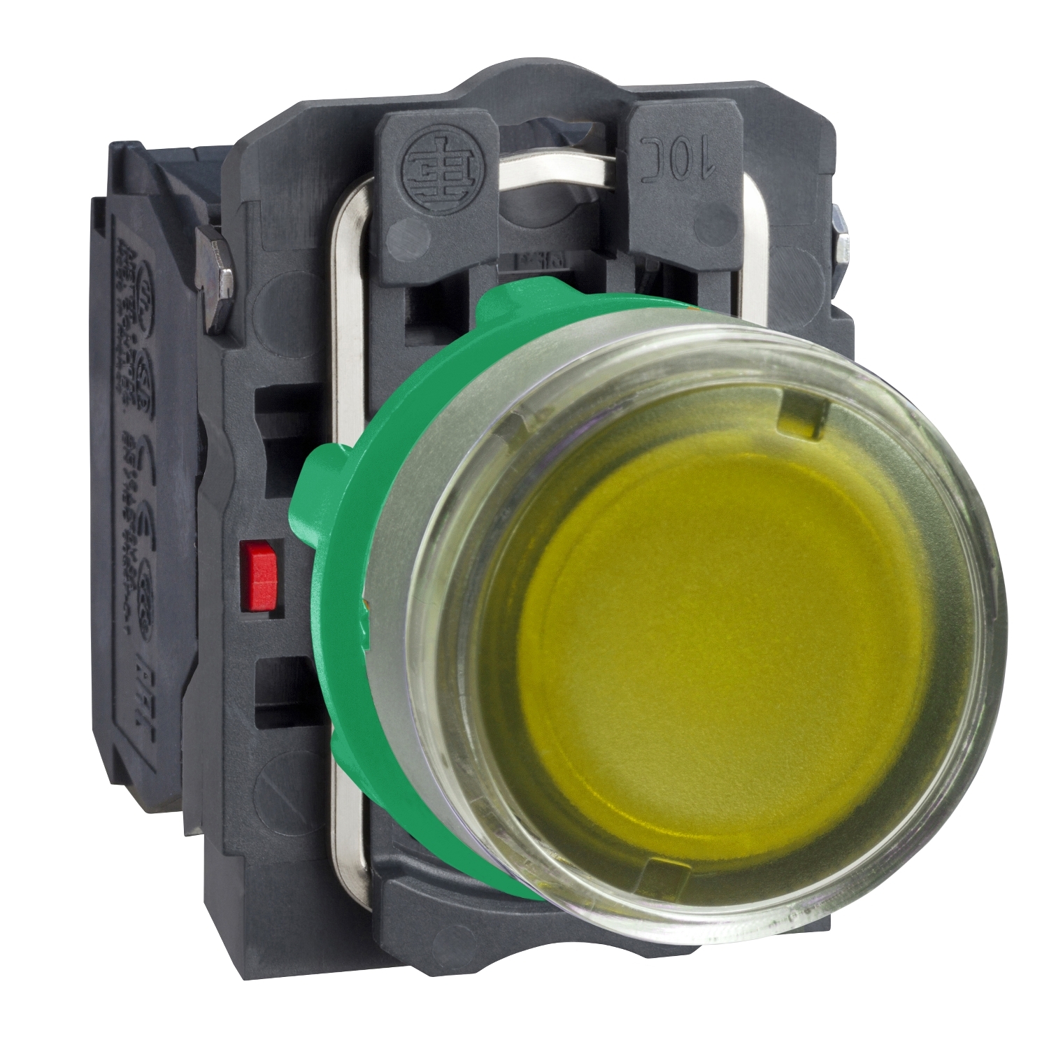 XB5AW35B5C0 КНОПКА 22ММ 24В ЖЕЛТАЯ С ПОДСВЕТКОЙ, ЗАПОДЛИЦО, ПЛАСТИК C0 Schneider Electric Harmony XB5 
