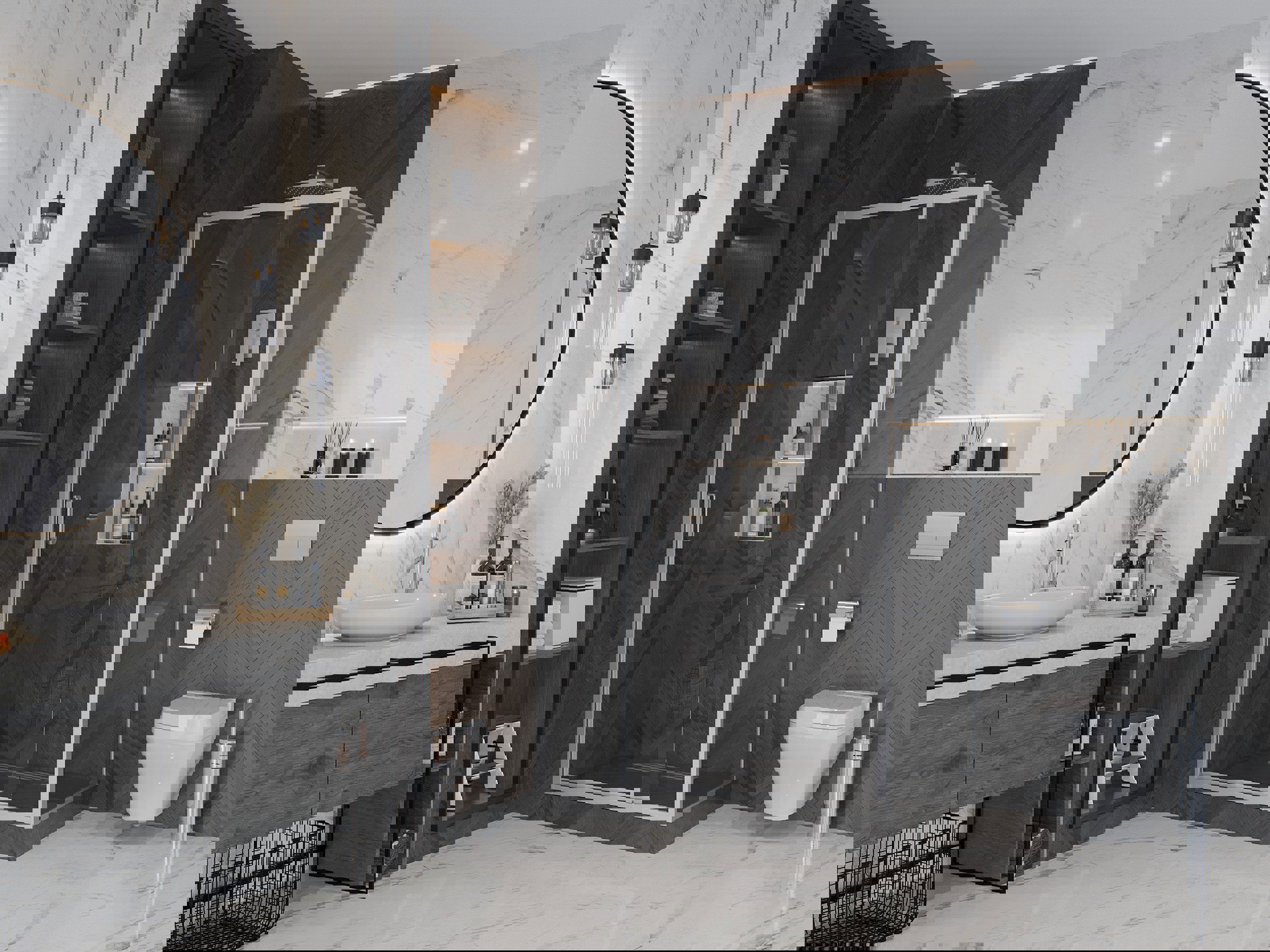 91076131 Душевая перегородка 100KX 100х200см хромированный профиль STLM-0471289 AMBASSADOR