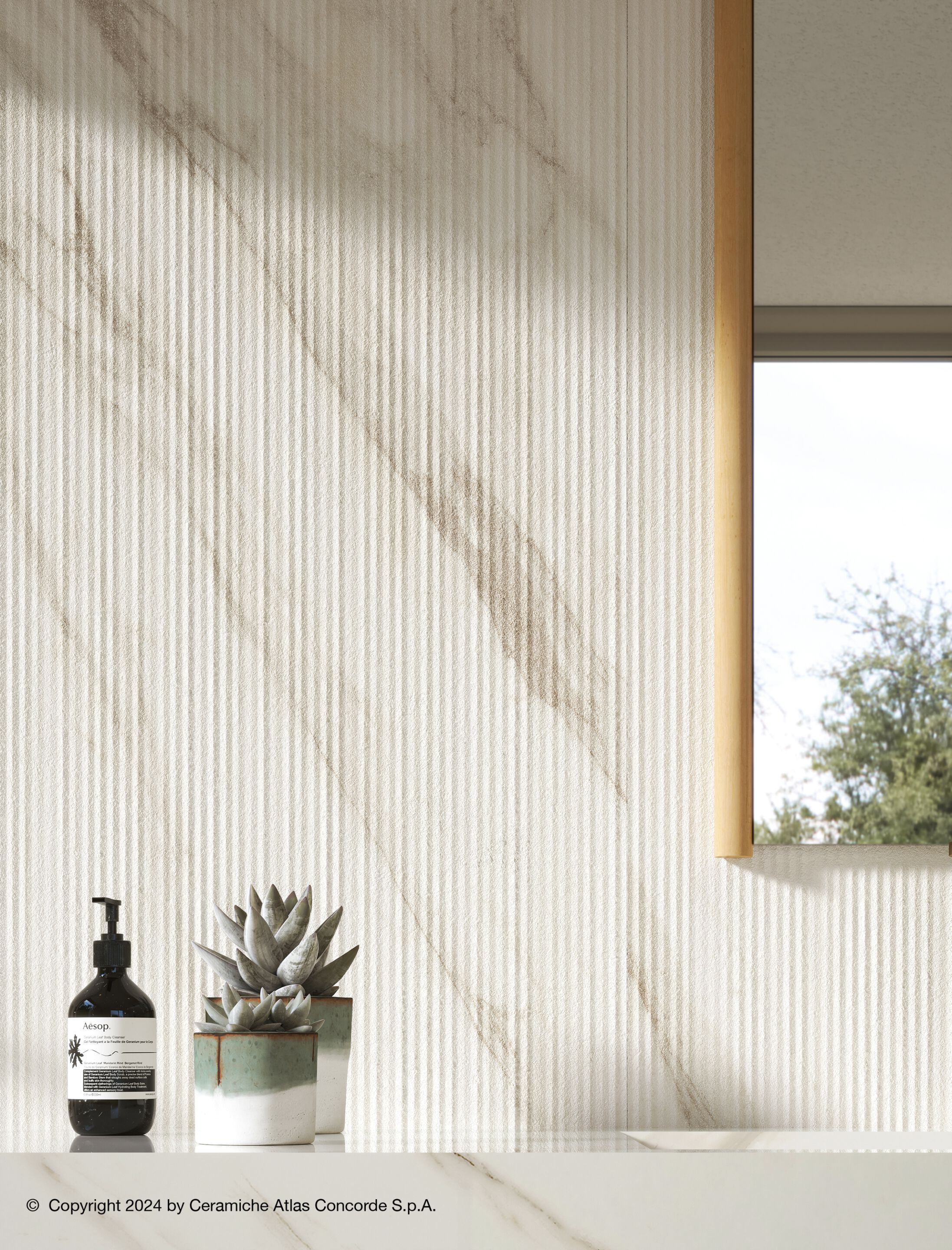 Трехмерная облицовка керамогранита с мраморным эффектом для интерьера Atlas Concorde ARCH-00125054 - Вид №32