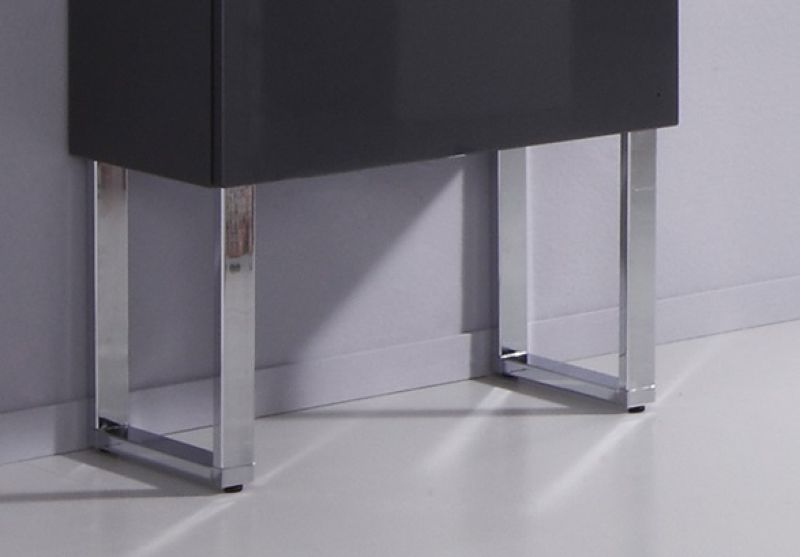 PZ11231 Puris, комплект из 2-х ножек для средних и высоких шкафов, цвет хром 