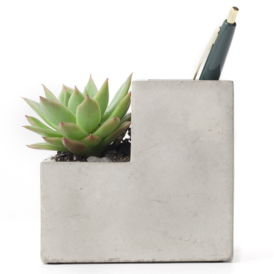PL02-S Кашпо concrete малое Kikkerland  - Вид №3