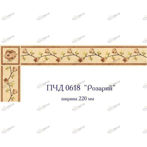 Художественный паркет Da Vinci Паркетный Бордюр 26-071 Орех Европейский (Грецкий) Селект (Гладкая) х мм 26011071