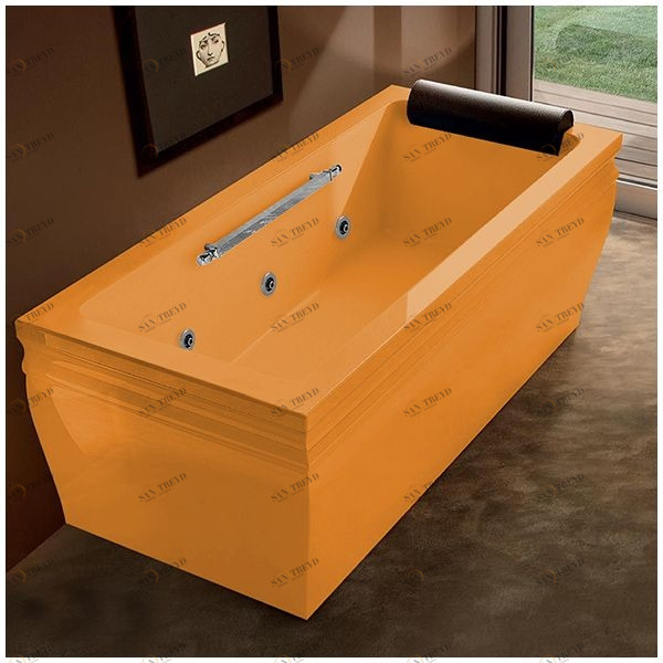 Ванна с гидромассажем оранжевая Gruppo Treesse Blanque 1880 DXSTXV168BO