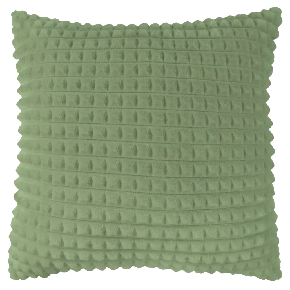 Подушка Плюш 40x40 см цвет оливковый LINEN WAY STLM-2033588